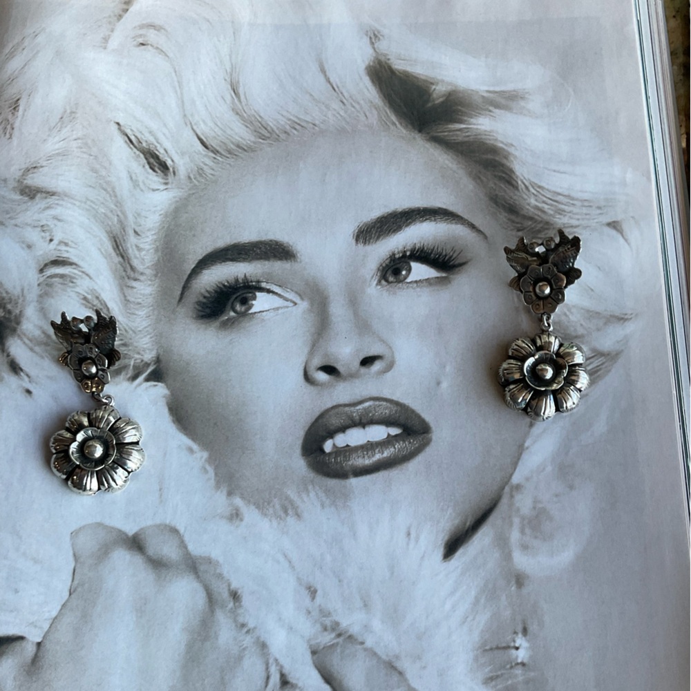 🆕Taxco Silver Floral Earrings Fabulous Quality - Picture 6 of 8
